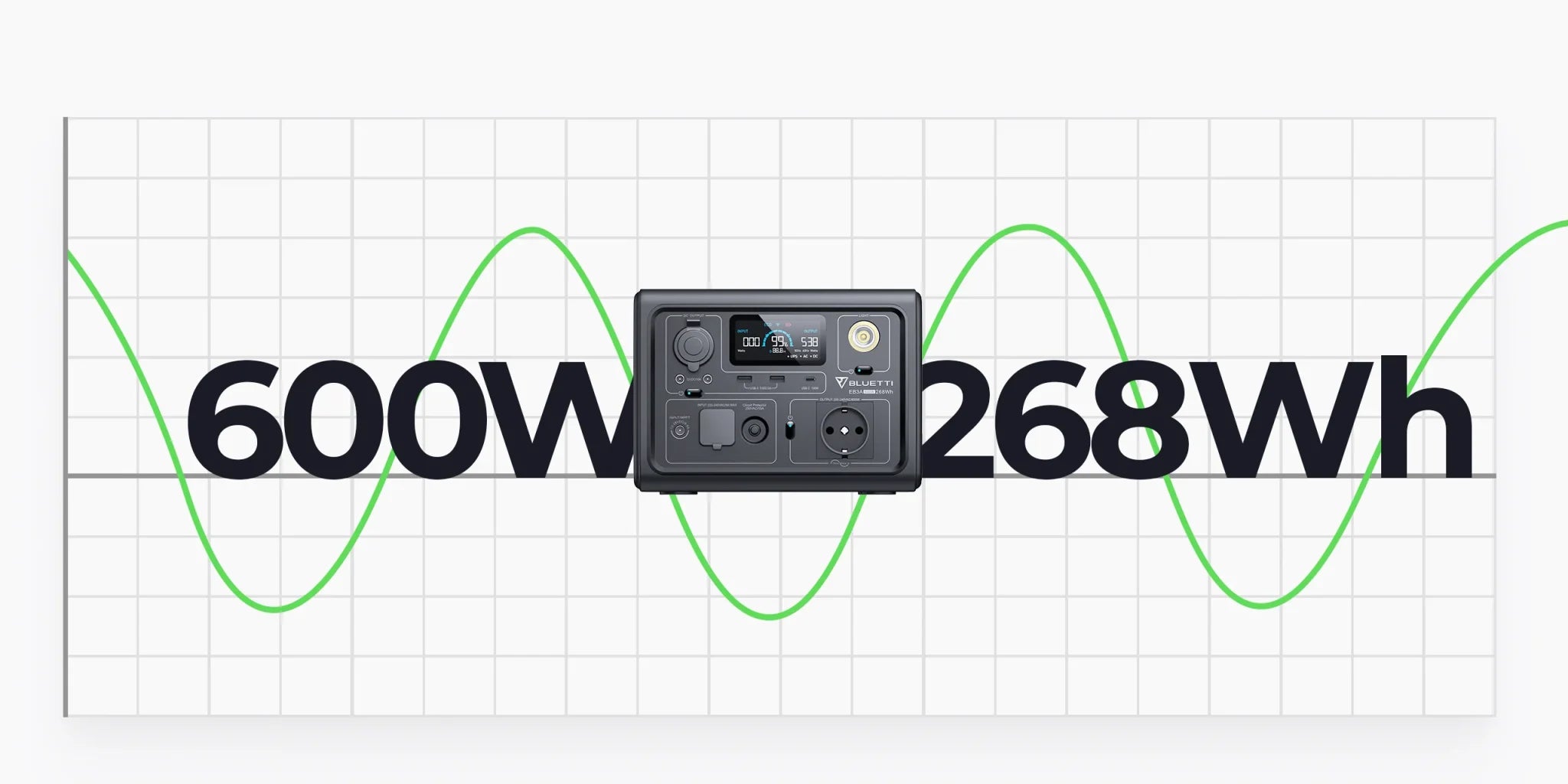 BLUETTI EB3A | 600W 268Wh תחנת כוח ניידת