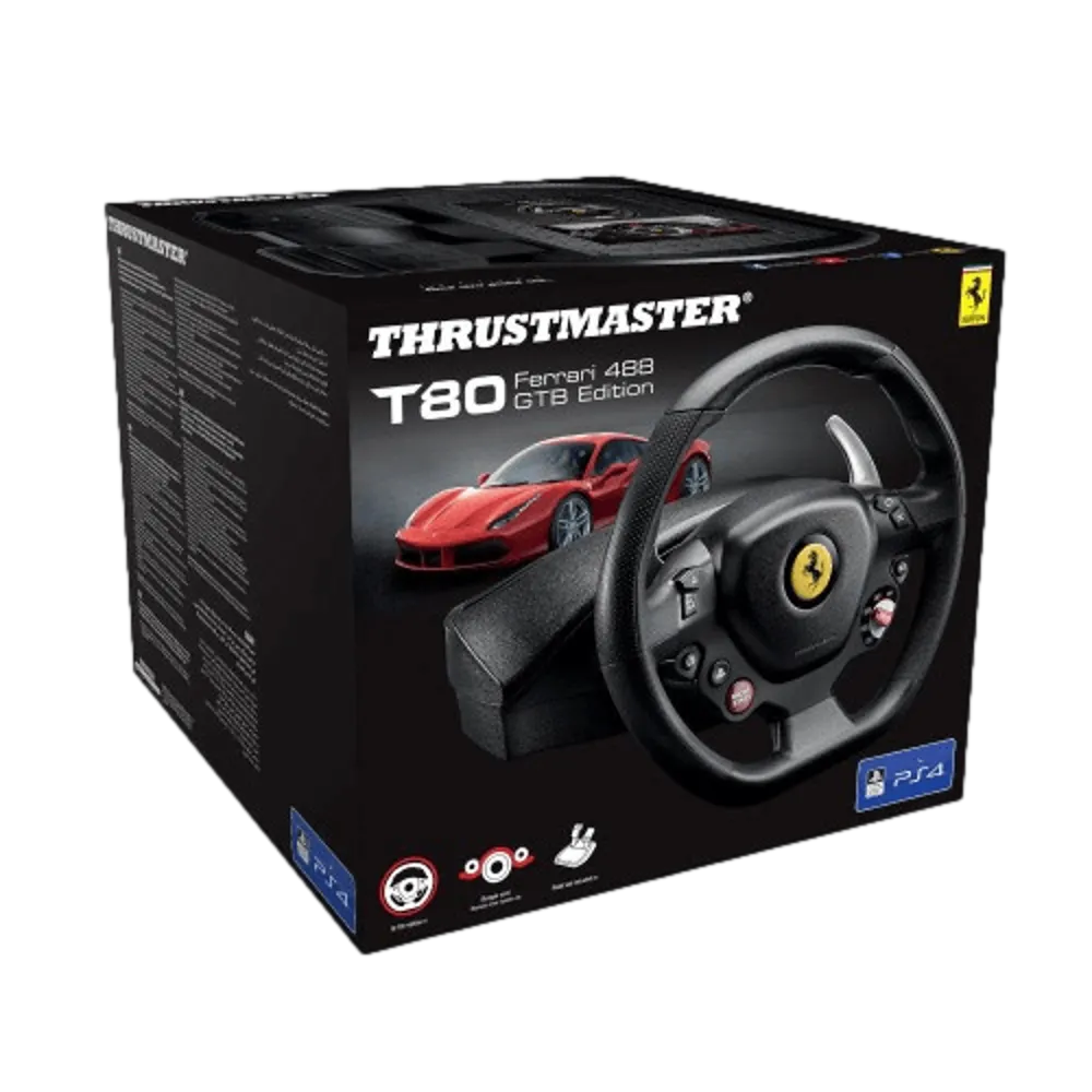 Thrustmaster T80 FERRARI488 PS4/5/PC GBT הגה מרוצים
