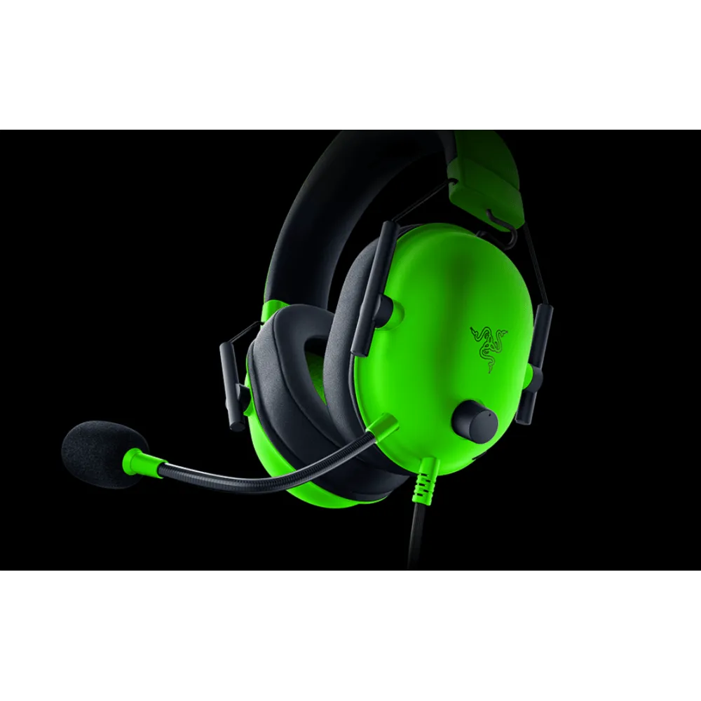 RAZER BLACKSHARK V2 X – אוזניות גיימינג ירוק