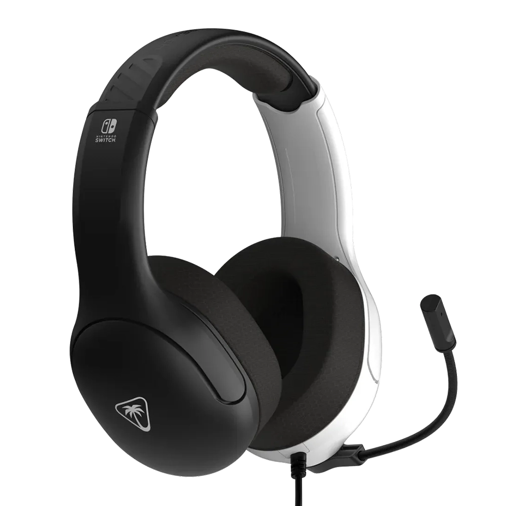 Turtle Beach Airlite Fit for Nintendo Switch אוזניות גיימינג חוטיות שחור-לבן