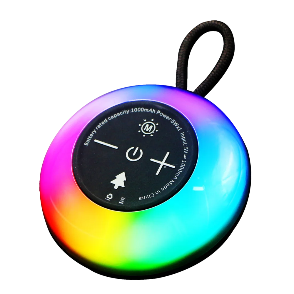 רמקול נייד MBTS802 – קומפקטי, עמיד למים ומלא אור וסאונד מבית MIRACASE