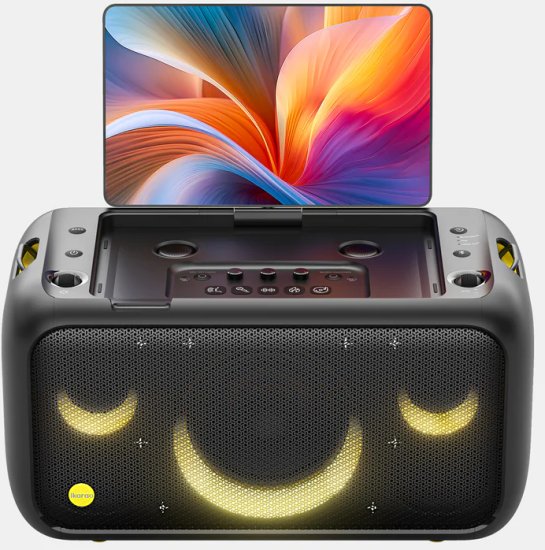 IKarao X1 רמקול אלחוטי נייד לקריוקי עם מסך 13.3 - מגיע עם 2 מיקרופונים אלחוטיים