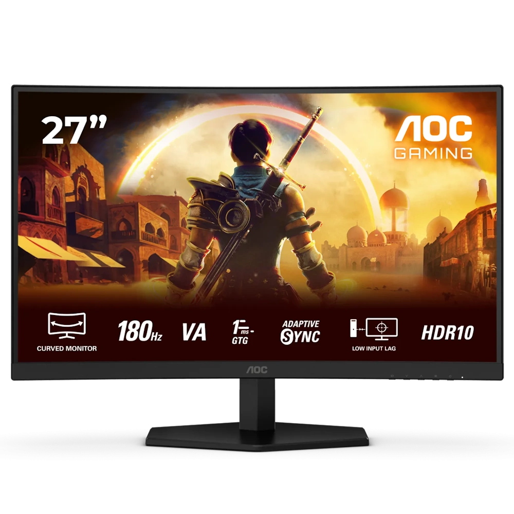 AOC C27G42E 27" 180Hz מסך גיימינג קעור