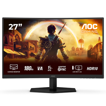 AOC C27G42E 27" 180Hz מסך גיימינג קעור
