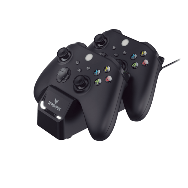 Sparkfox- מטען עוצמתי לשני בקרים Dual Charging Station for Xbox