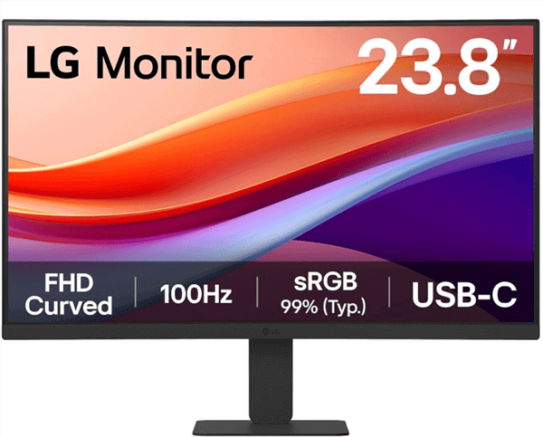 LG- 24U421A-B  מסך מחשב קעור 23.8"