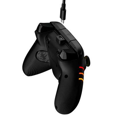 Turtle Beach Afterglow Wave בקר חוטי גיימינג תואם Xbox ו PC עם תאורת RGB -שחור