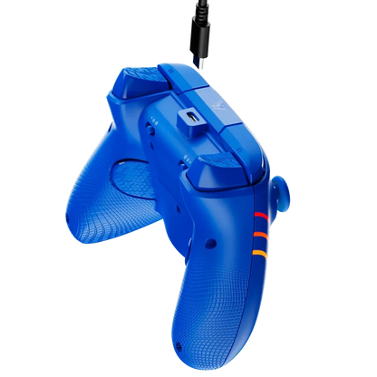 Turtle Beach Afterglow Wave בקר חוטי גיימינג תואם Xbox ו PC עם תאורת RGB -כחול