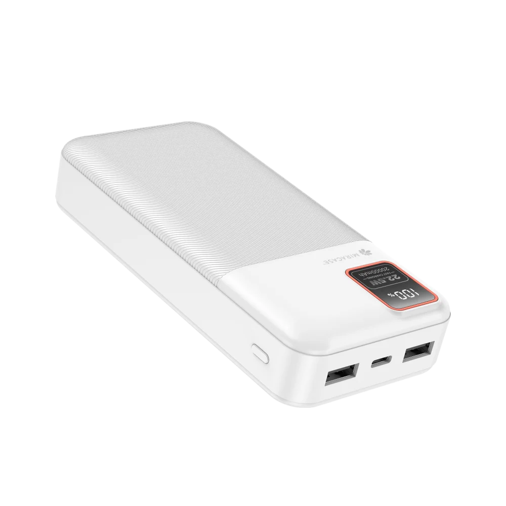 סוללת טעינה דגם MPB20LCD בצבע לבן מבית MIRACASE