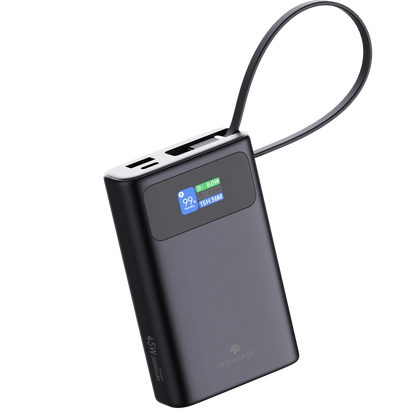 סוללה ניידת Miracase MPB20C45W – טעינה חכמה ומהירה בהספק של עד 45W