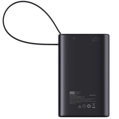 סוללה ניידת Miracase MPB20C45W – טעינה חכמה ומהירה בהספק של עד 45W