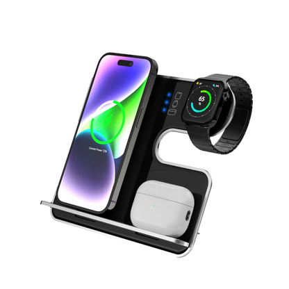 מטען אלחוטי 3 ב-1 דגם MQIW520 מבית MIRACASE