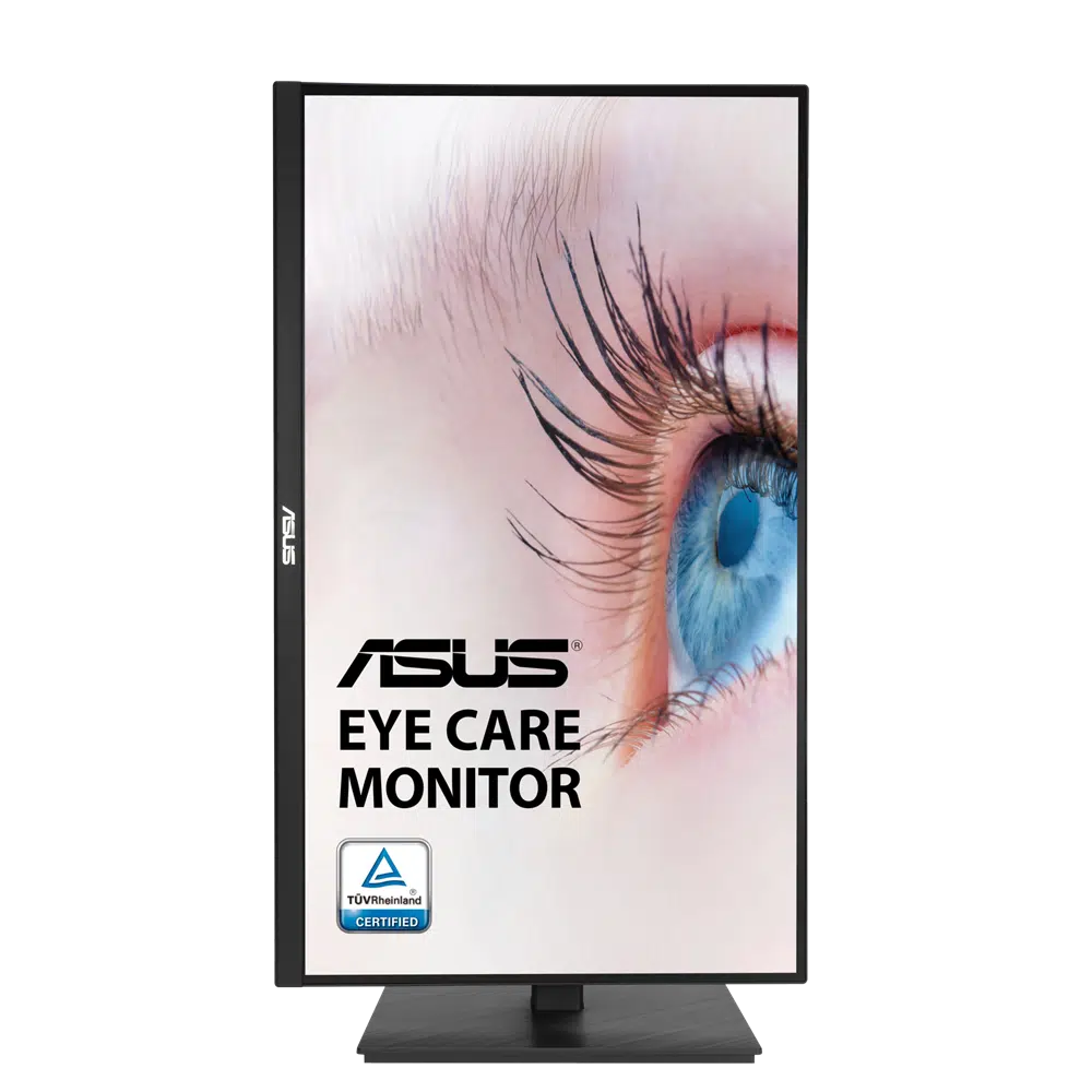 ASUS VA27AQSB LED 27" QHD IPS 75Hz (1ms,DP,HDMI,VGA,PIVOT) - שחור, כולל התאמות הטיה, סיבוב, ציר וגובה, יבואן רשמי 3 שנים אחריות