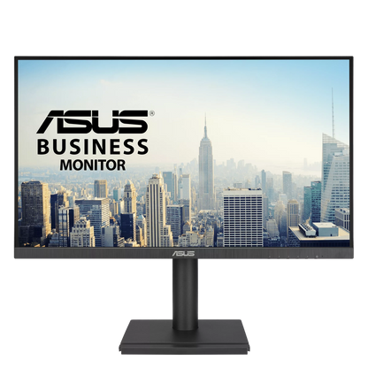ASUS VA27DQFS LED 27" Full HD IPS 100Hz (5ms,DP,HDMI,VGA,PIVOT) - שחור, כולל התאמות הטיה, סיבוב, ציר וגובה, יבואן רשמי 3 שנים אחריות