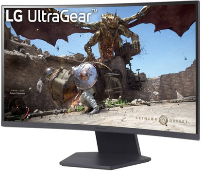 ''LG UltraGear 27GS60QC-B QHD VA 180Hz 27 מסך מחשב גיימינג קעור