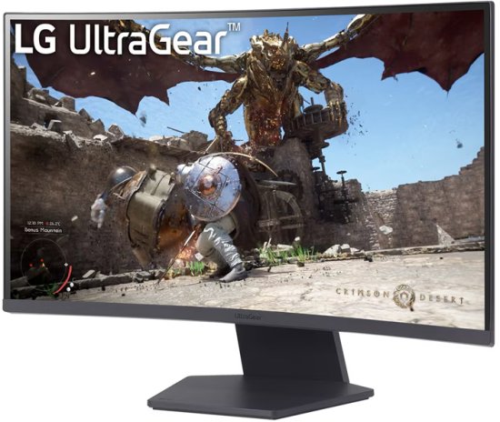 ''LG UltraGear 27GS60QC-B QHD VA 180Hz 27 מסך מחשב גיימינג קעור