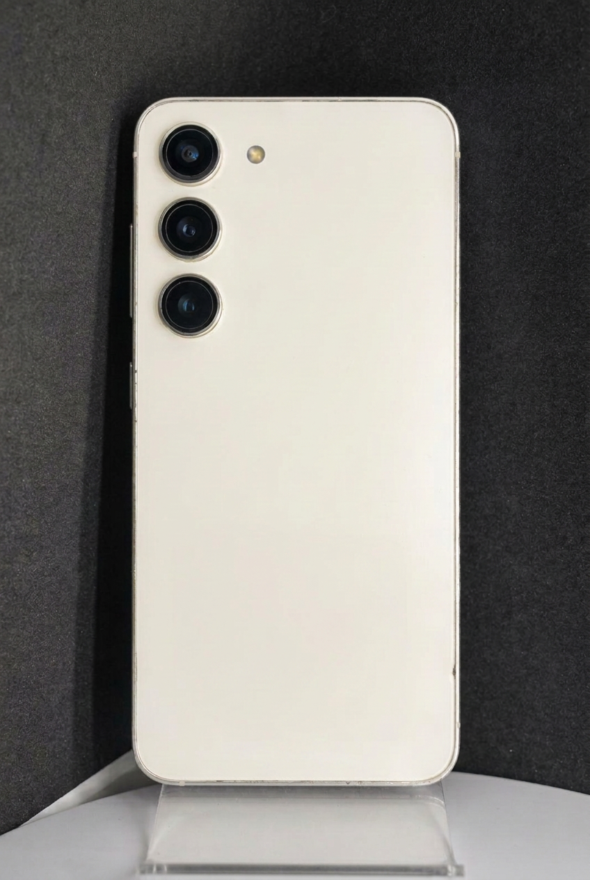 Samsung S23 לבן 128GB מספר 41, מיושר ללא מדבקה