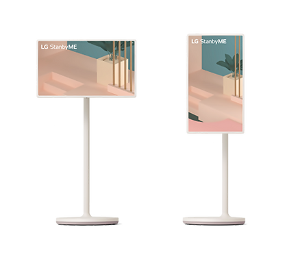 LG Stand by ME 27ART10AKPL טלוויזיה חכמה ניידת עם סוללה מובנית