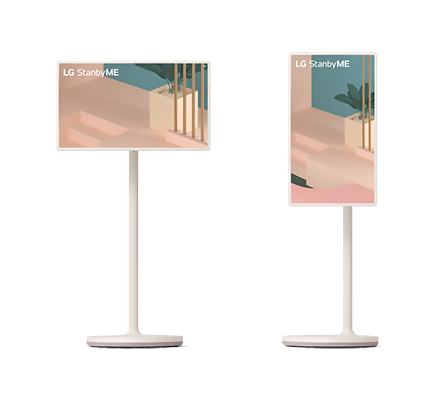 LG Stand by ME 27ART10AKPL טלוויזיה חכמה ניידת עם סוללה מובנית